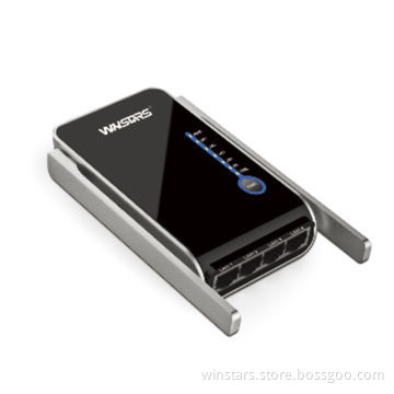 4-port Mini Powerline Adapter Starter Kit, Plug-and-play Function